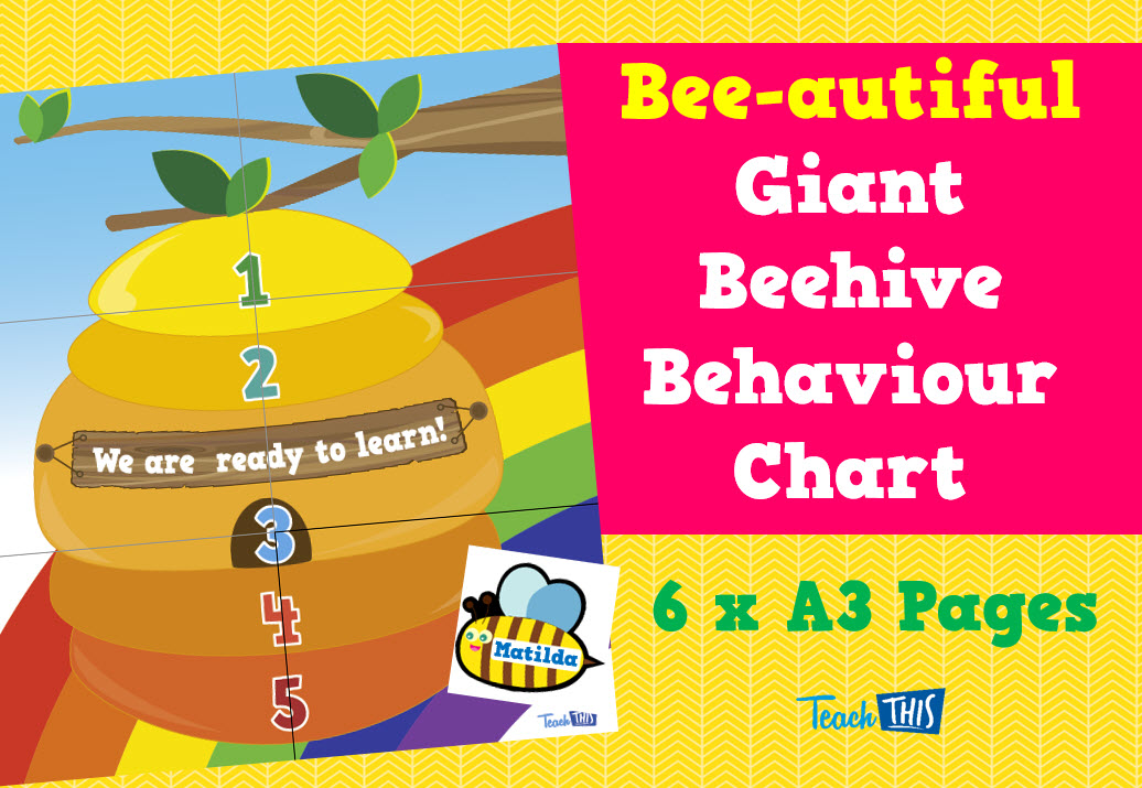 Giant Bee Hive Classroom Behaviour Display Chart