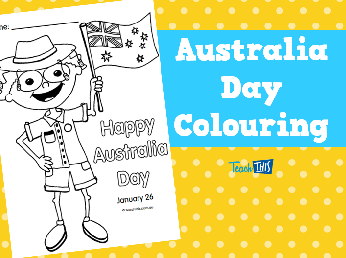Australia Day Colouring