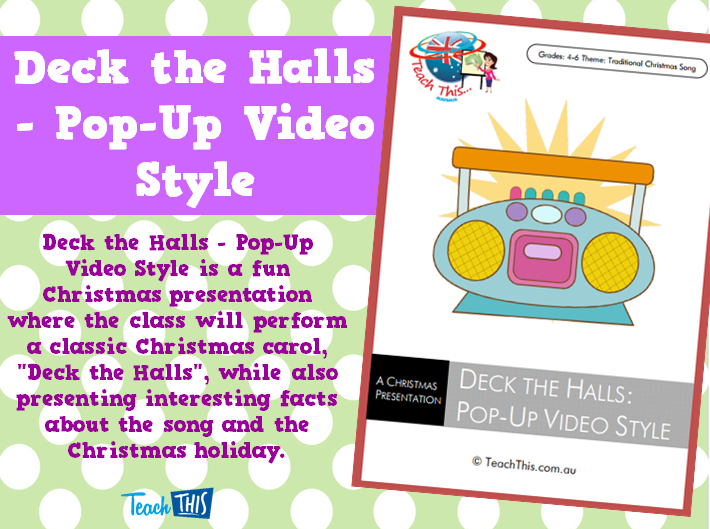 Deck the Halls - Pop-Up Video Style