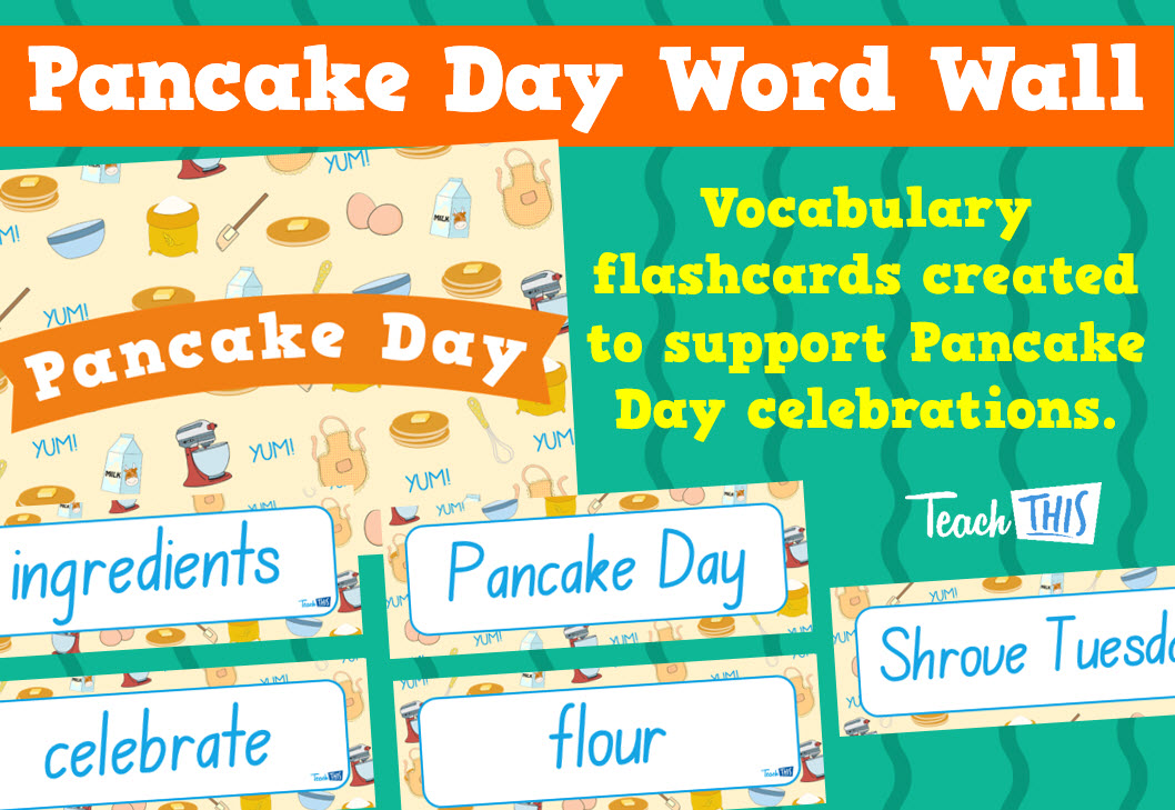 Pancake Day - Vocabulary Flashcards