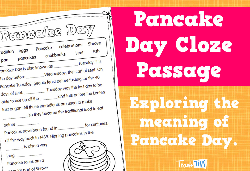 Pancake Day Cloze Passage