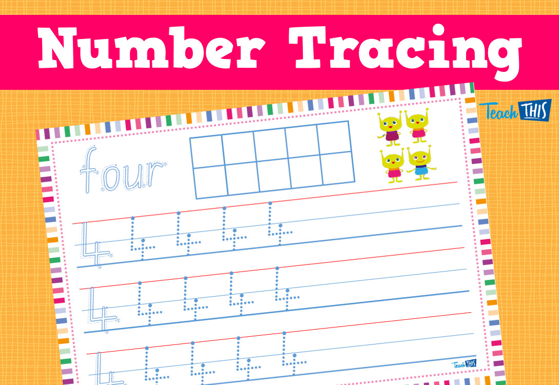 Numeral Tracing Exercise