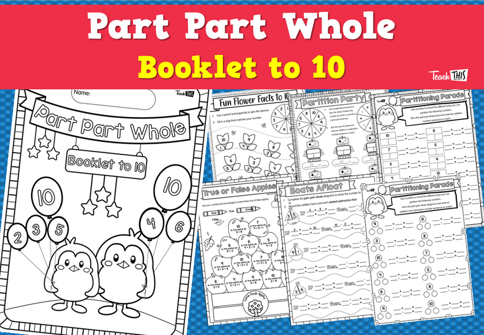 Part Part Whole Booklet to 10