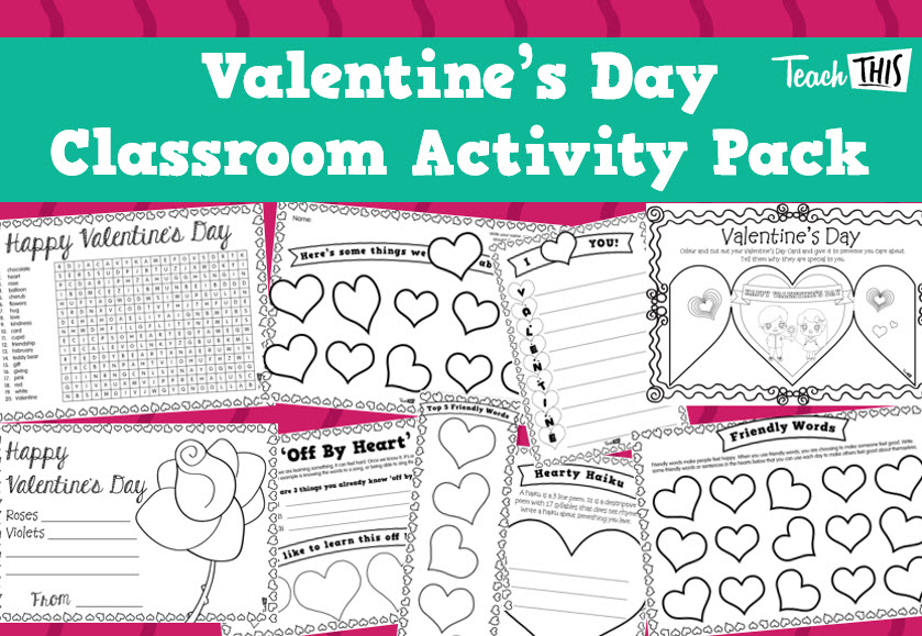 Valentine's Day Classroom Activity Pack
