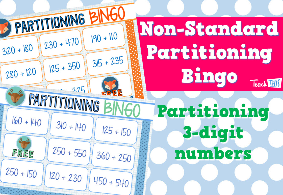 Non-Standard Partitioning - 3 digit Bingo Game