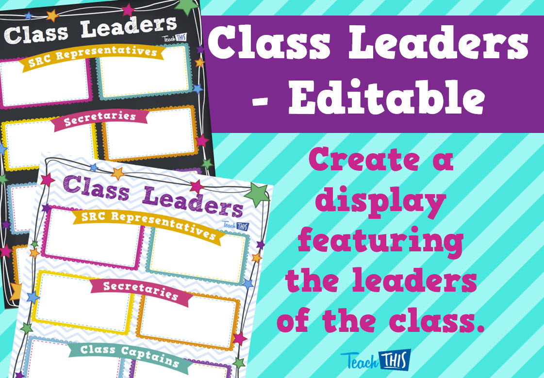 Class Leaders Chart - Editable