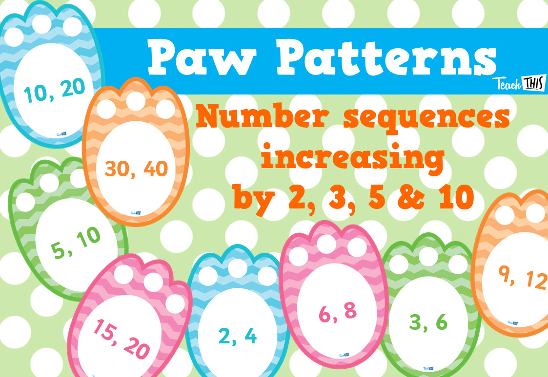 Paw Patterns - Skip Counting