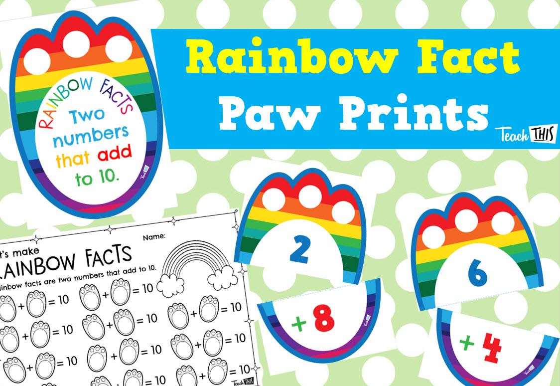 Rainbow Fact Paw Prints
