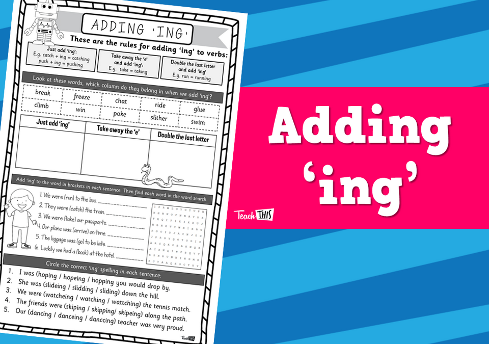 Adding 'ing'