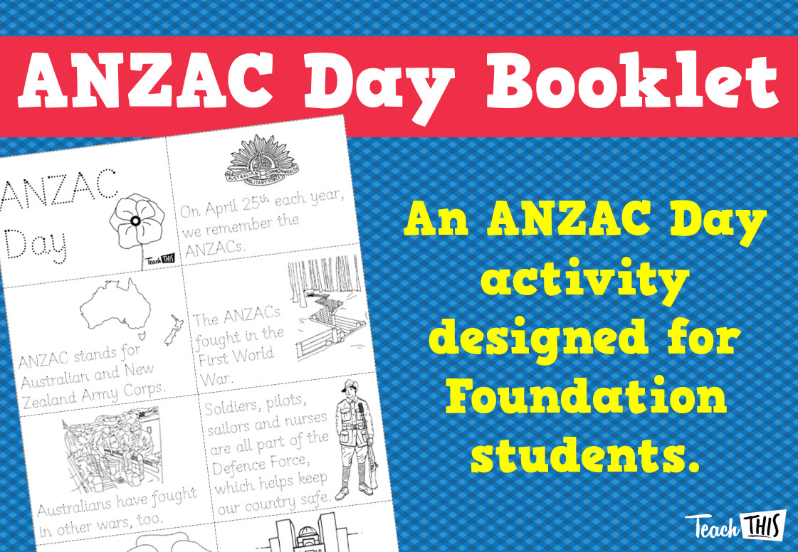 ANZAC Day - Lower Primary Booklet
