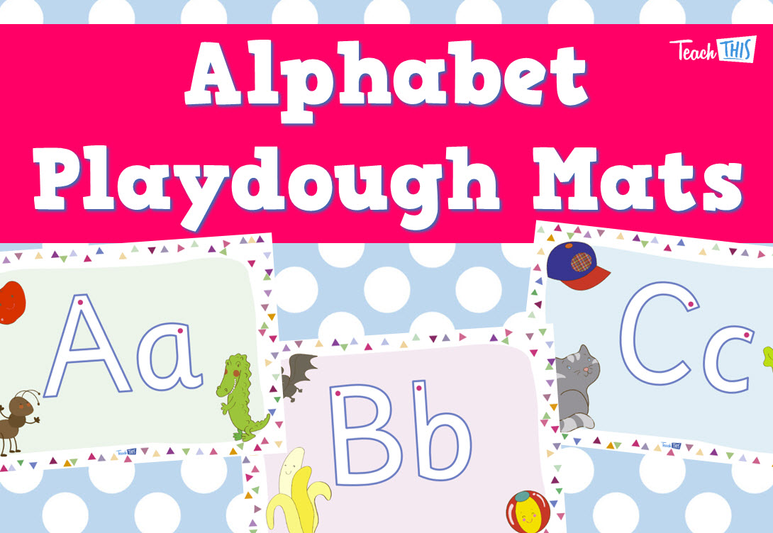Alphabet Playdough Mats