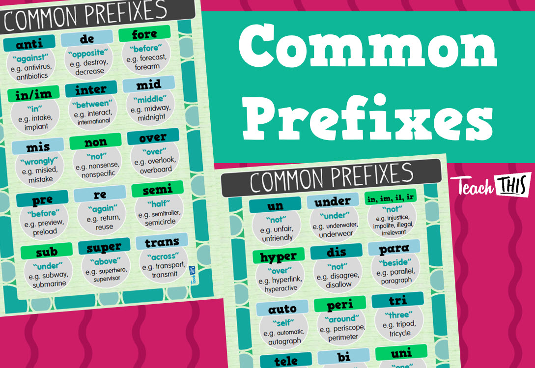 Common Prefixes Posters