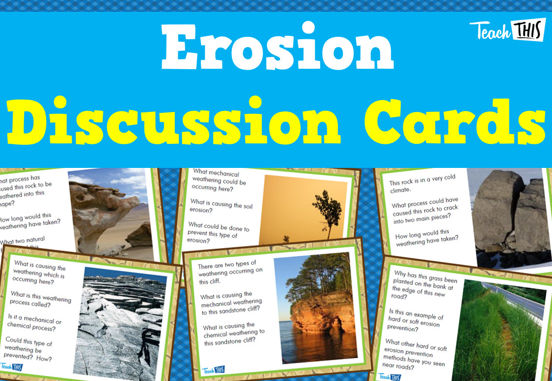 Erosion Discussion Cards - Set of 24