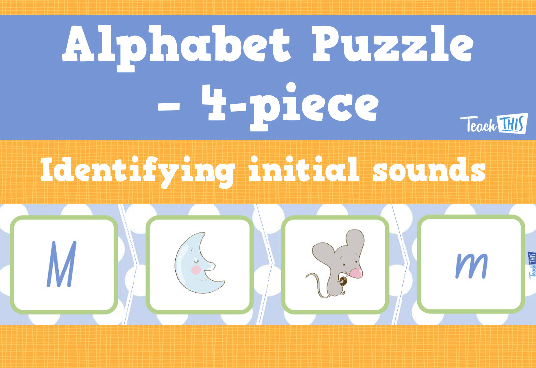 Alphabet Puzzle - 4-piece - Initial Sounds