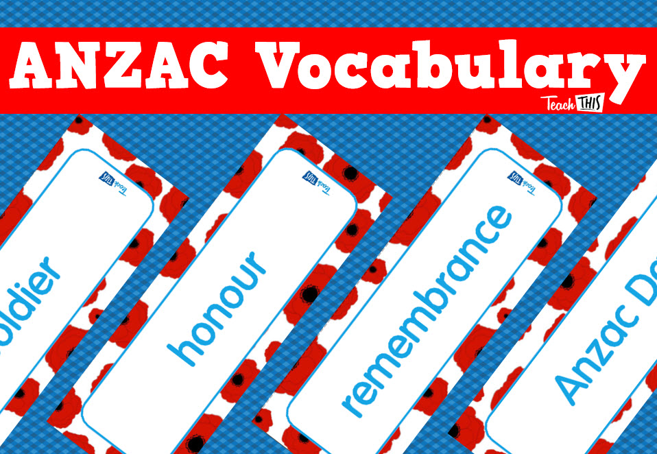 ANZAC Day - Vocabulary Flashcards