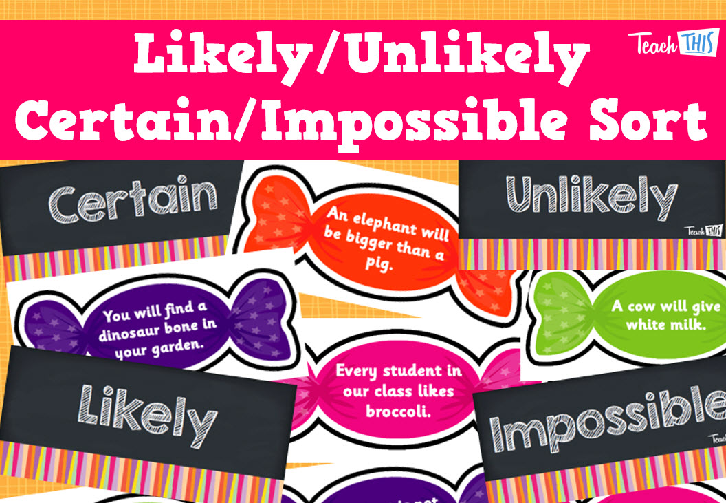 Likely Unlikely Certain Impossible Sort