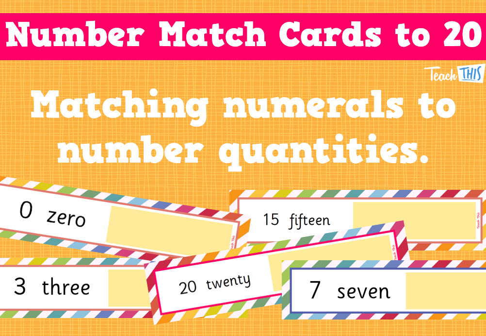 Number Match Cards to 20