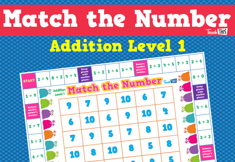 Match the Number - Addition Level 1
