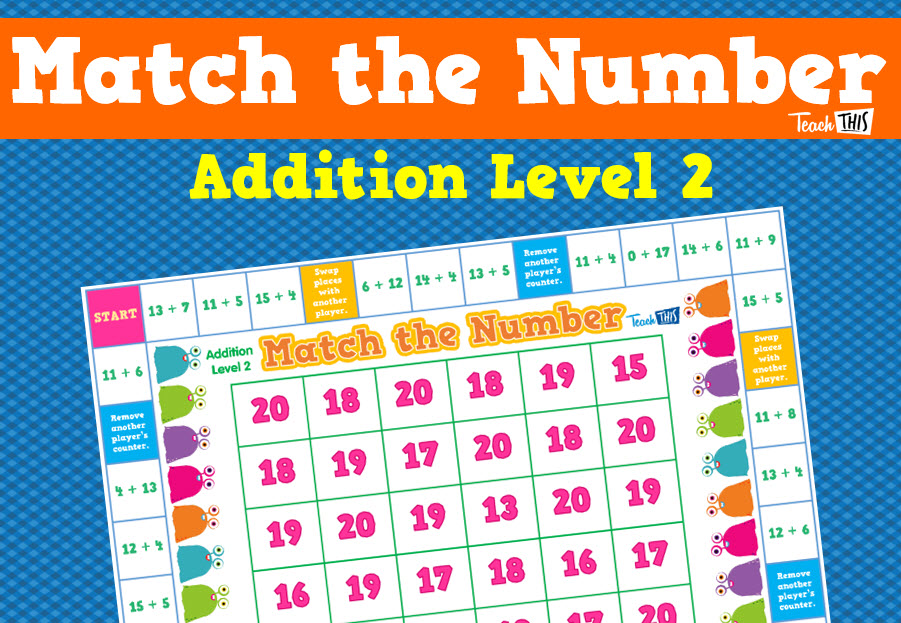 Match the Number - Addition Level 2