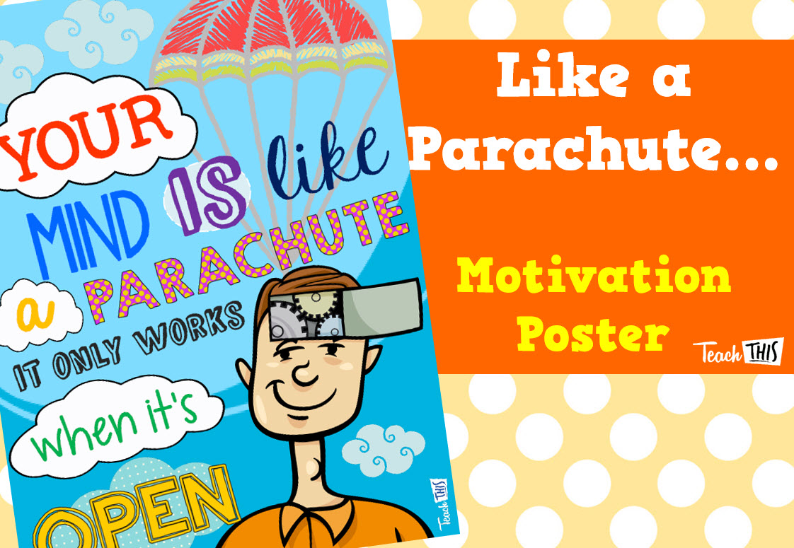 Parachute Quote Poster
