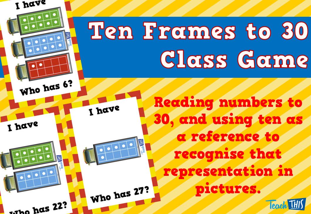Ten Frames to 30 Class Game