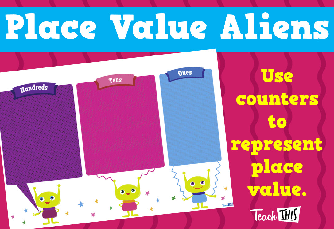 Place Value Aliens - Blank