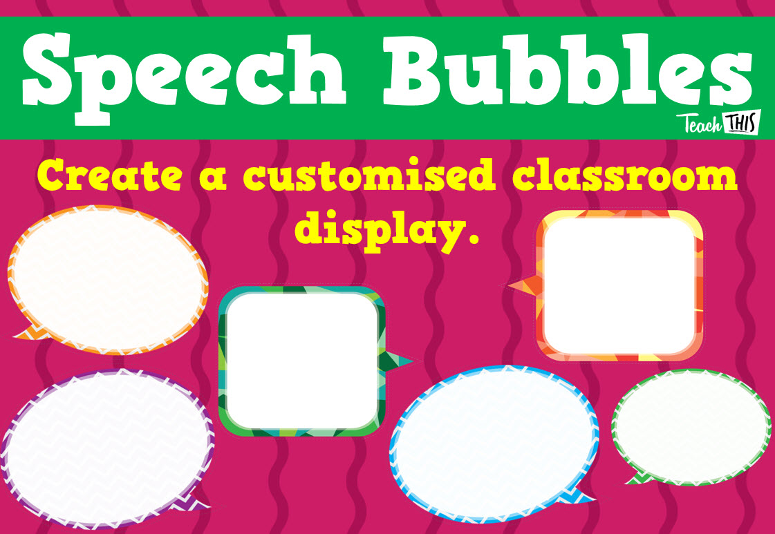 Speech Bubbles - Editable