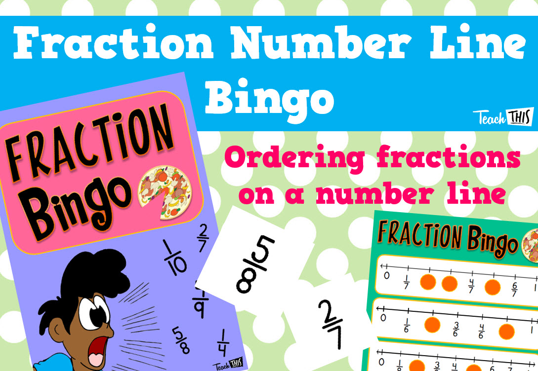 Fraction Number Line Bingo