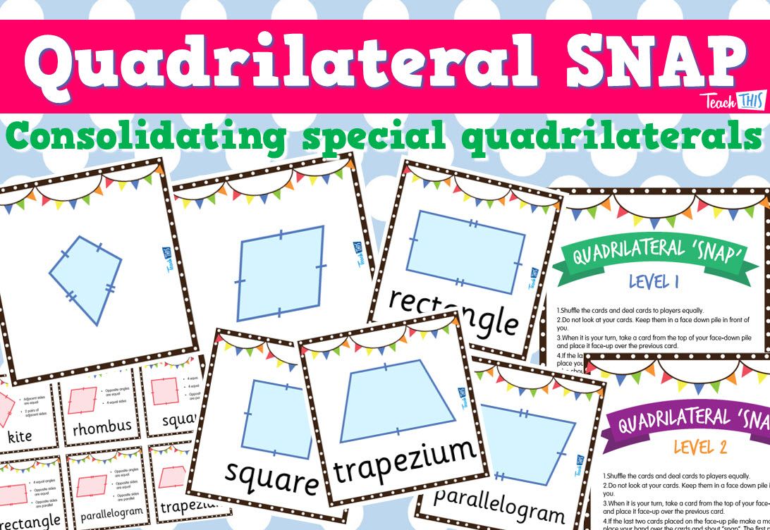 Special Quadrilaterals 2D Shape SNAP