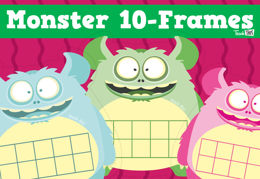 Monster 10-frames - Addition & Subtraction Strategies