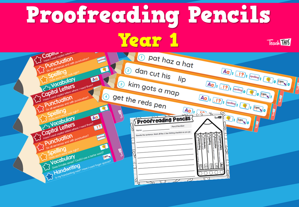Proofreading Pencils - Year 1