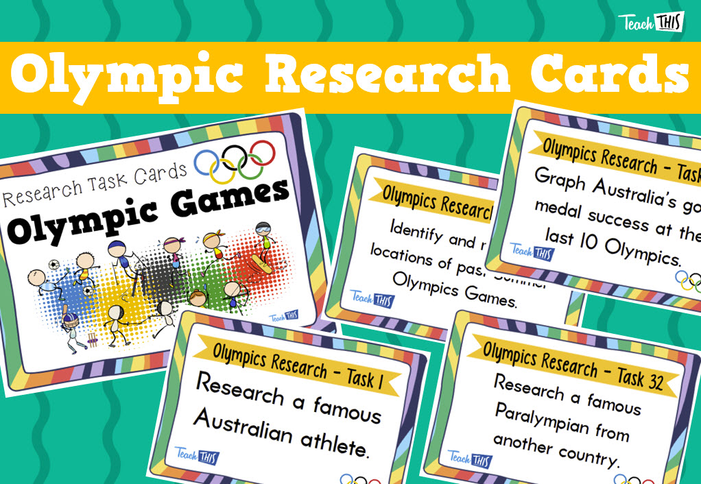Olympics Research Cards