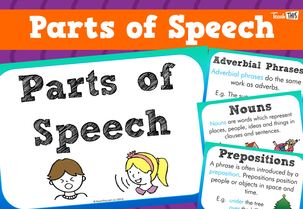 Parts Of Speech Posters Traditional