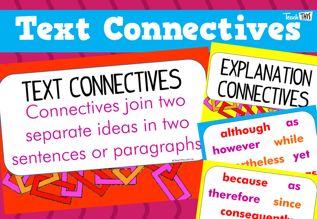 Text Connectives Posters
