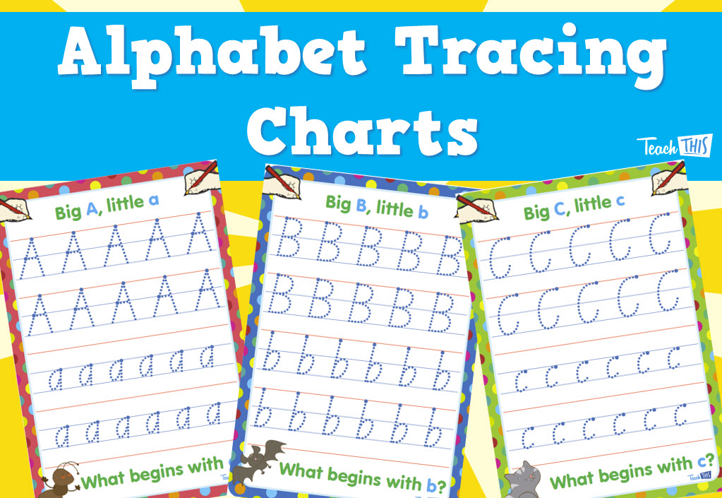 Alphabet Tracing Charts