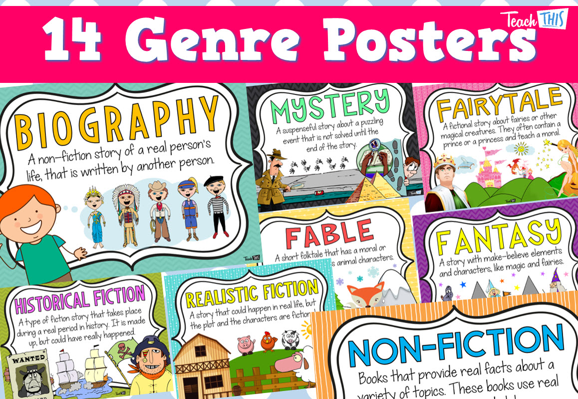 Genre Posters - Library or Classroom Display