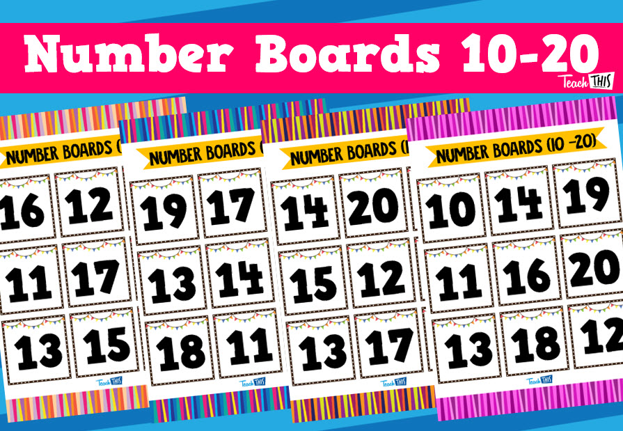 Number Boards 10-20