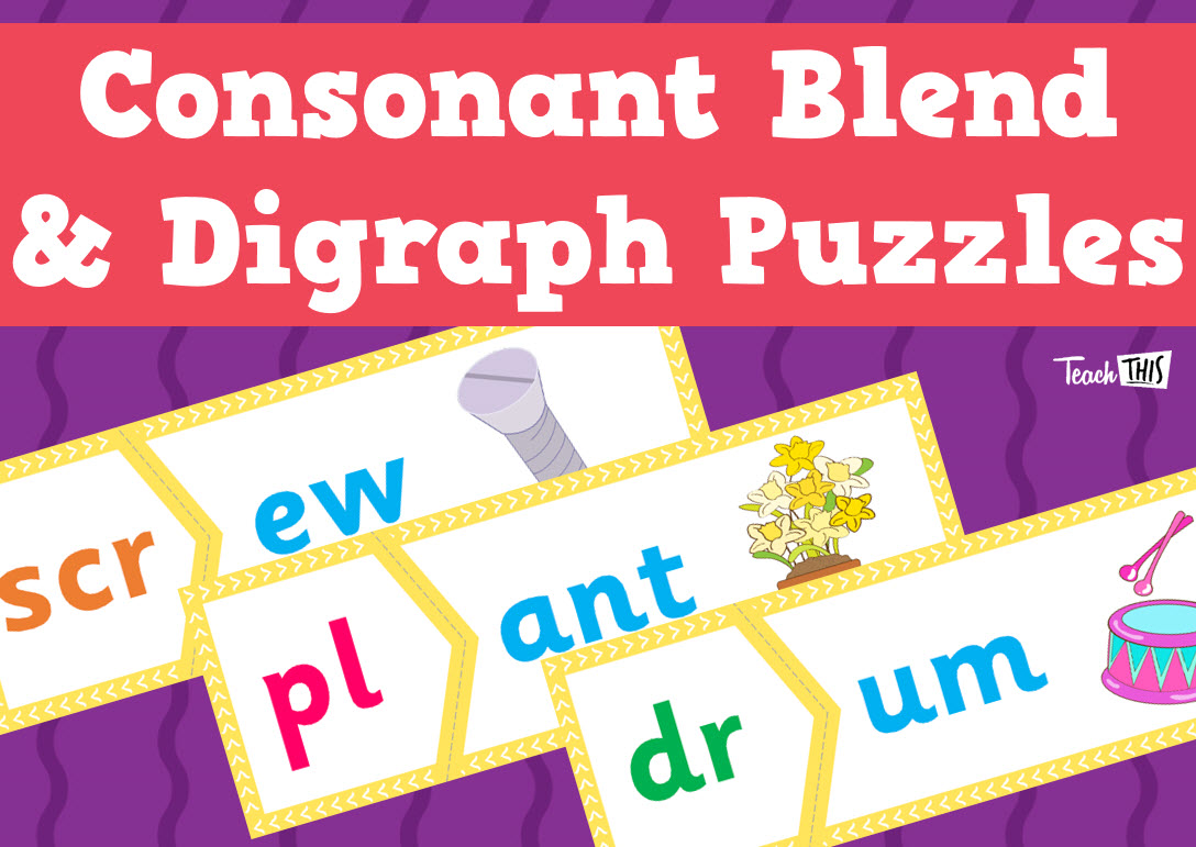 Consonant Blend & Consonant Digraph Puzzles