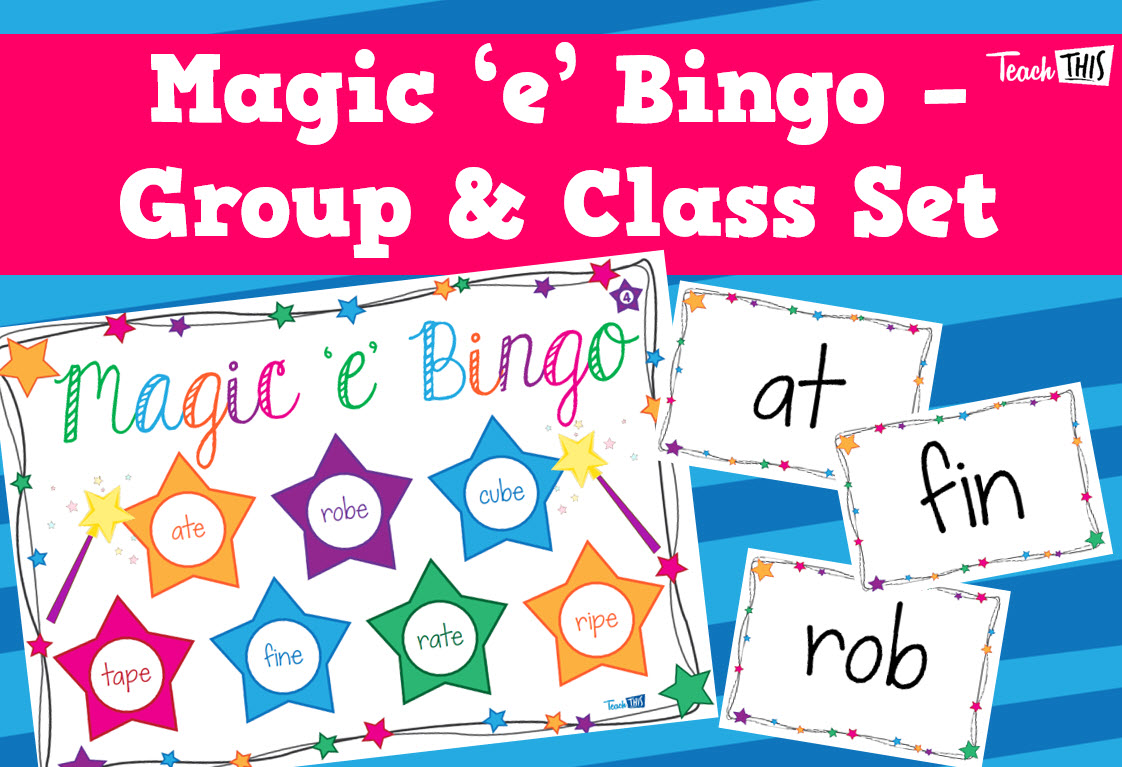Magic E Bingo - Group & Class Set