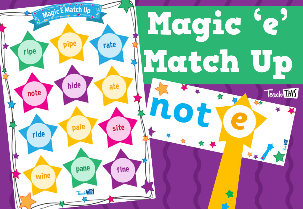 Magic 'E' Match Up - Long Vowel Sounds