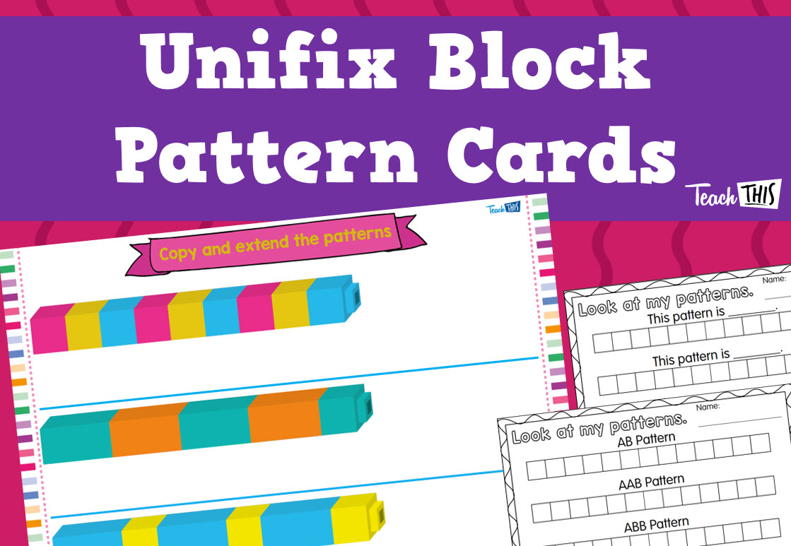 Unifix Pattern Cards Activity