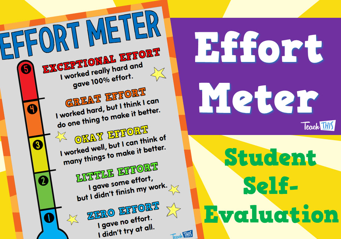 Effort Meter Poster