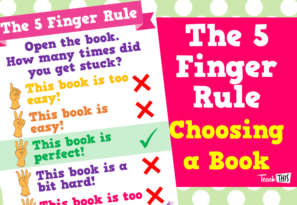 The 5 Finger Rule - Choosing a Book