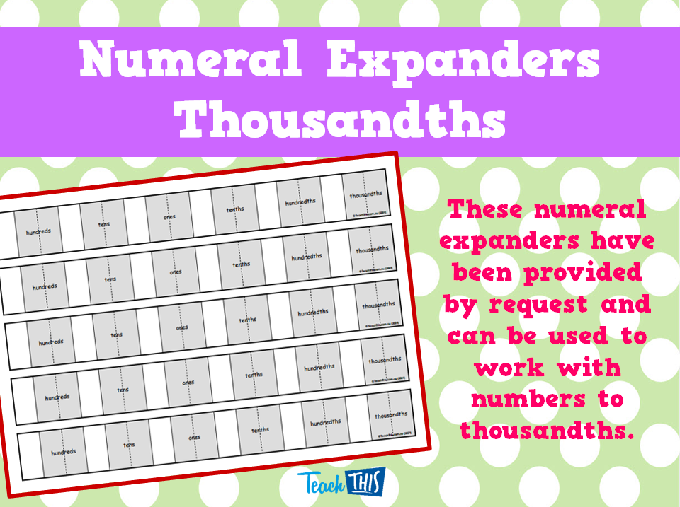 Numeral Expanders - Tens of Thousands
