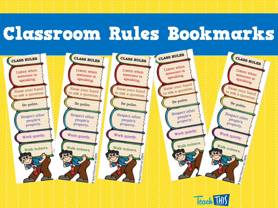 Classroom Rules Bookmarks