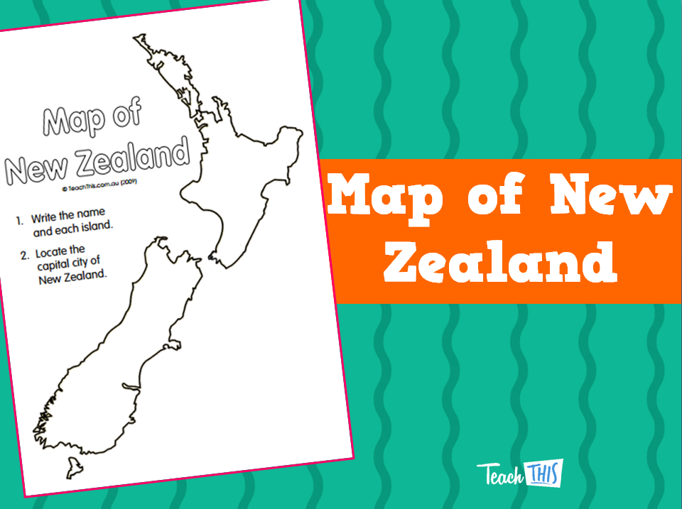 Map of New Zealand