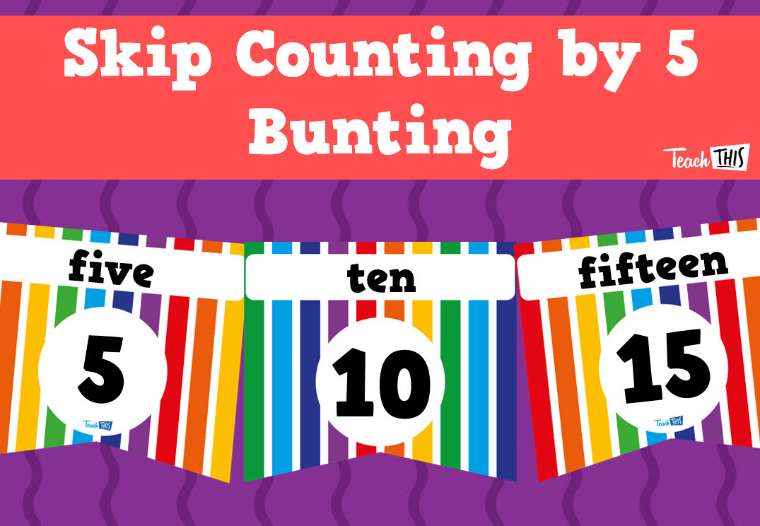 Counting by 5 - Bunting