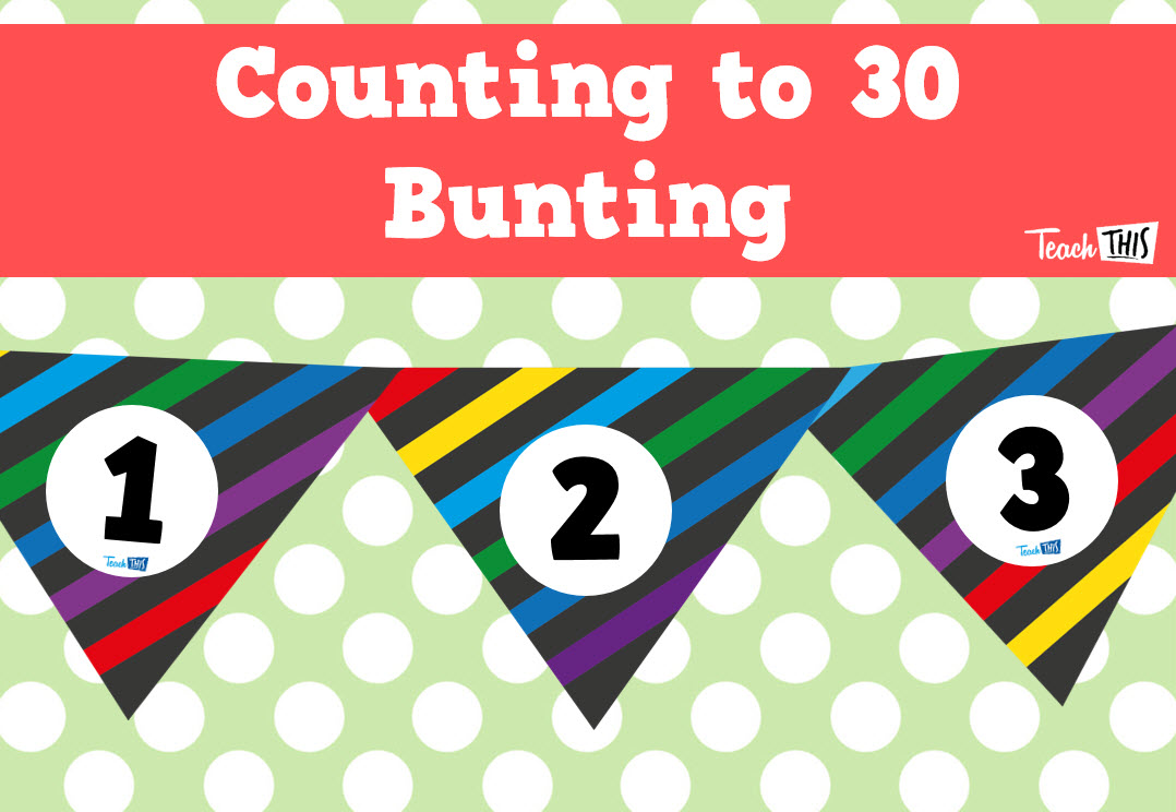 Bunting - Black Rainbow - 1-30