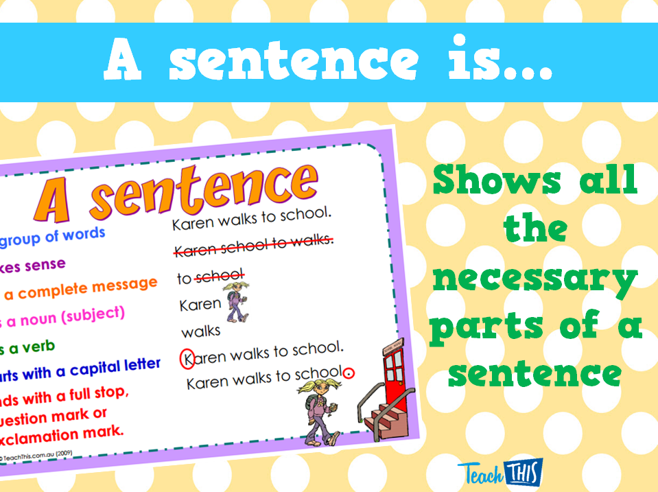 A sentence is...