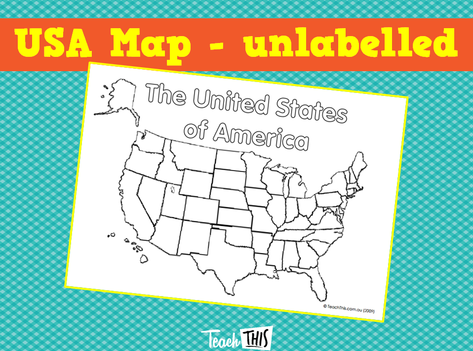USA Map - unlabelled